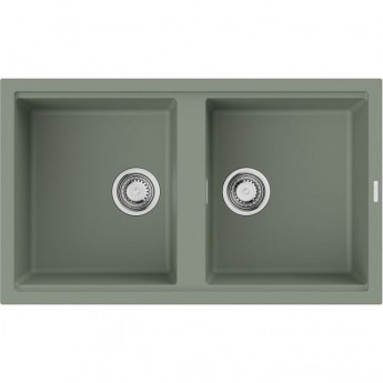 Мойка OMOIKIRI KITAGAWA 86-2-WG Artceramic/wind green Мойка OMOIKIRI KITAGAWA 86-2-WG Artceramic/wind green