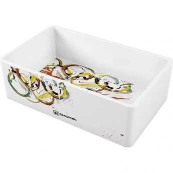 Мойка OMOIKIRI MIKURA 76-TOKYO 3 ART COLLECTION Natceramic/white Мойка OMOIKIRI MIKURA 76-TOKYO 3 ART COLLECTION Natceramic/white