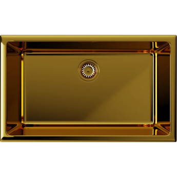 Мойка OMOIKIRI OKINOSHIMA 76-U/I-G Glossy Natceramic/золото