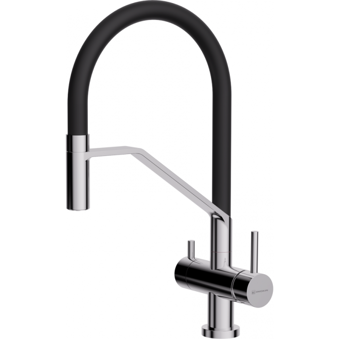 Смеситель OMOIKIRI AKENO-C-BL латунь/хром/черный 4994543